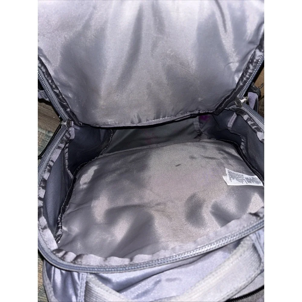 The North Face Borealis Gray Backpack Inside Stains And Ripped Pocket